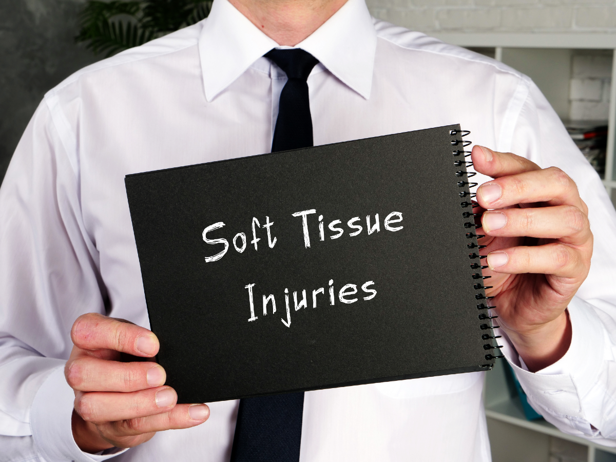 what is a soft tissue injury sign